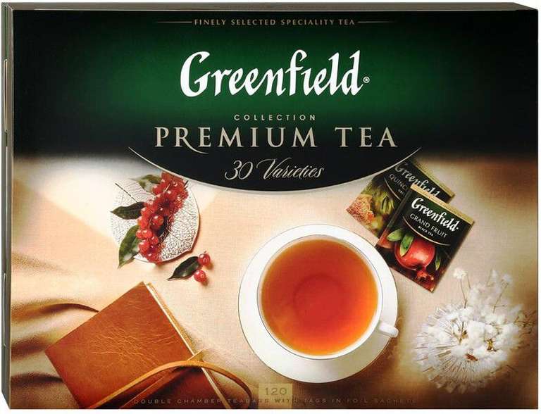[Ульяновск] Чай Greenfield Premium tea Collection ассорти в пакетиках 2 г х 120 шт