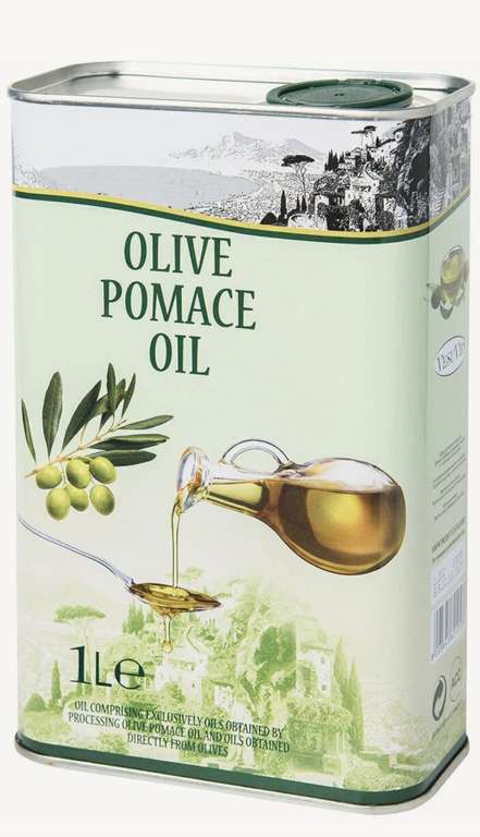 Оливковое масло для жарки Olive Pomace, холодного отжима, 1 л (с Озон картой)