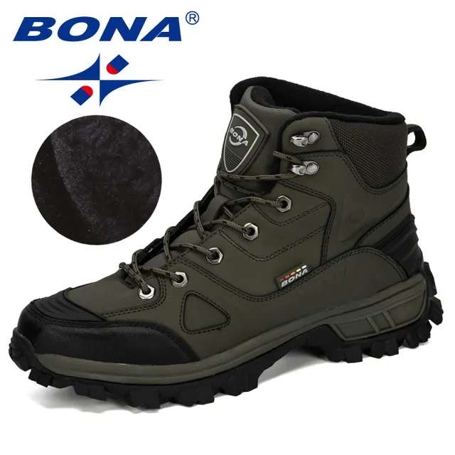 Мужские зимние ботинки BONA (рр 41 - 46), 4 цвета
