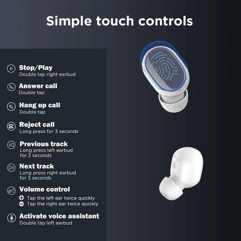 Беспроводные наушники HTC True Wireless Earbuds 2 (BT 5.0, Type-C, IPX5, до 30 часов)