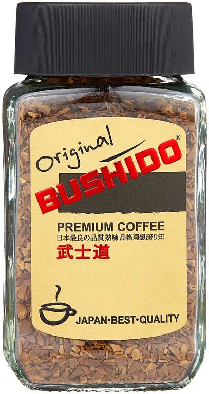 Кофе растворимый Bushido Original, стеклянная банка, 100 гр.