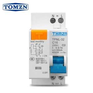 Дифференциальный выключатель TOMZN TPNL32 2Р 25А 30мА тип АС