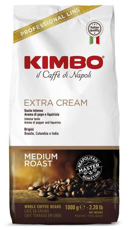 Кофе зерновой Kimbo extra cream 1 кг