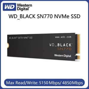 SSD M2 накопитель WD Black SN770 1TB (PCIe 4.0, NVME)