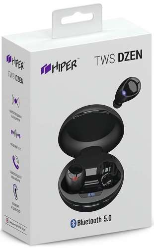 Беспроводные наушники HIPER TWS Dzen Bluetooth 5.0 (HTW-S8) (2.0, внутриканальные, 20 Гц - 20000 Гц)