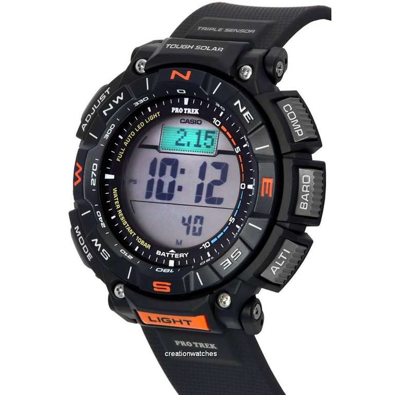 Мужские часы Casio Protrek Digital с солнечной батареей (PRG-340-1, PRG340-1, 100M)