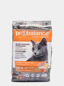 Корм сухой ProBalance "Adult Immuno Protection" для кошек с курицей и индейкой, 400 г