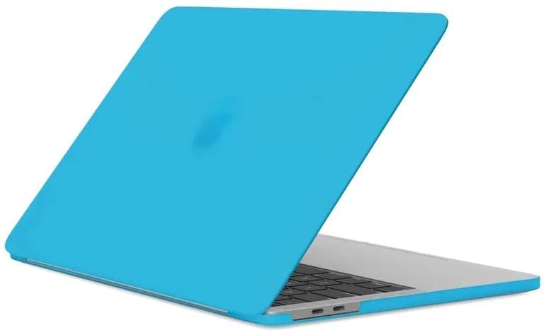Чехол-накладка для MacBook Pro 16" 2020 vipe , ярко-голубой, soft-touch (с Озон картой)