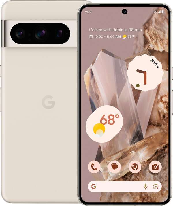 Смартфон Google Pixel 8 Pro 12/128 ГБ USA, Dual: nano SIM + eSIM, porcelain (цена с Я.Картой/Альфой)