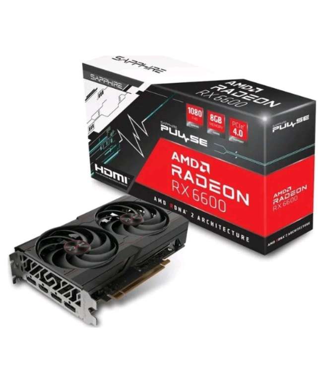 Видеокарта Sapphire Radeon RX 6600 8 ГБ (из-за рубежа)