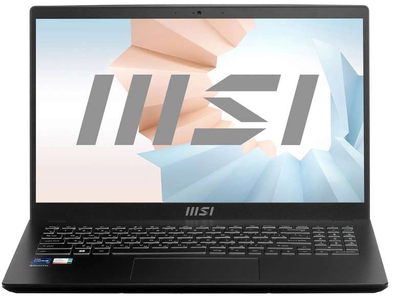 Ноутбук MSI Modern 15 B12M-212XRU (15.6", IPS, Intel i7-1255U, 16 ГБ, 512 ГБ SSD, Intel Iris Xe Graphics, без ОС)