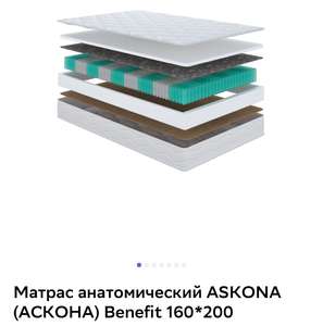 Матрас анатомический ASKONA (АСКОНА) Benefit 160*200