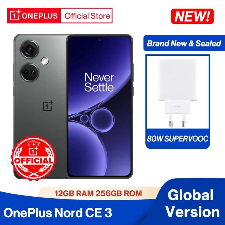 Смартфон Oneplus Nord CE3, 12/256 Гб, серый и зеленый