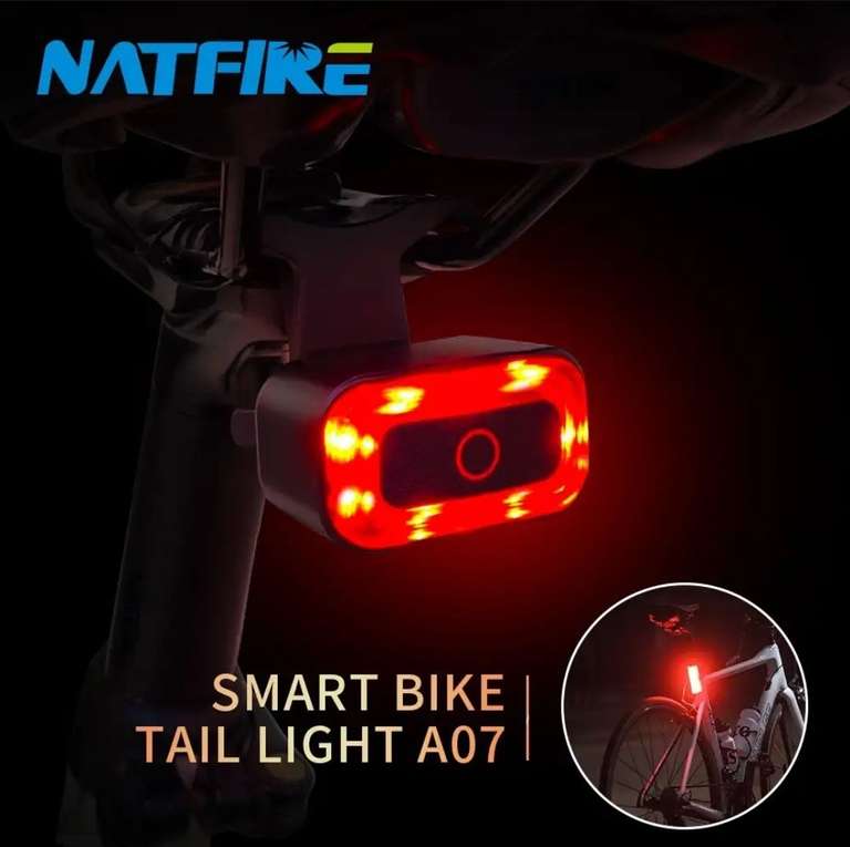 Велосветильник Natfire A07 со стопсигналом