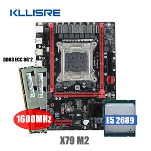 Комплект: материнская плата Kllisre X79 + процессор Xeon E5 2689, 2*8 Гб DDR3