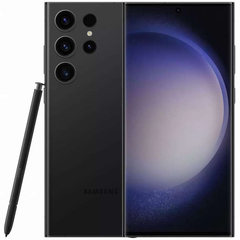 [Пермь и др] Смартфон Samsung Galaxy S23 Ultra 12/256GB Black SM-S918B (+ возврат 30 977 бонусов)