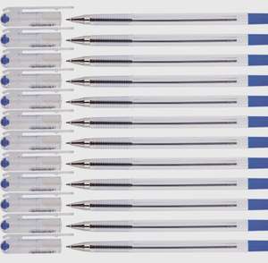 Ручка шариковая MunHwa Option, синяя, 0,5 мм, 12 штук