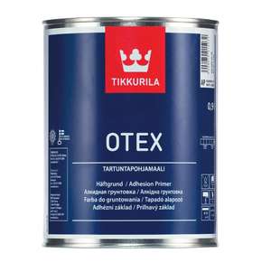 Грунтовка TIKKURILA OTEX адгезионная, на алкидной основе, глубокоматовая, база A 0,9л