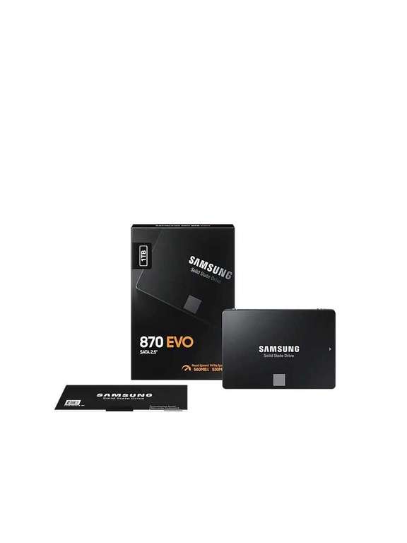 SSD диск Samsung 870 EVO / 1Тб/2.5"/Sata III MZ-77E1T0BW