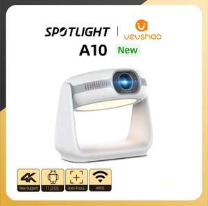 Проектор VEVSHAO A10 (LED, HD, Android, настольная лампа)