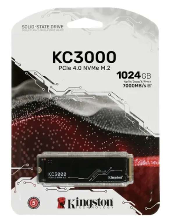SSD Kingston KC3000/1 TB/PCI-E 4.0