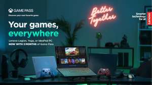 Xbox Game Pass PC на 3 месяца от Lenovo⁠⁠ Gaming (через VPN)