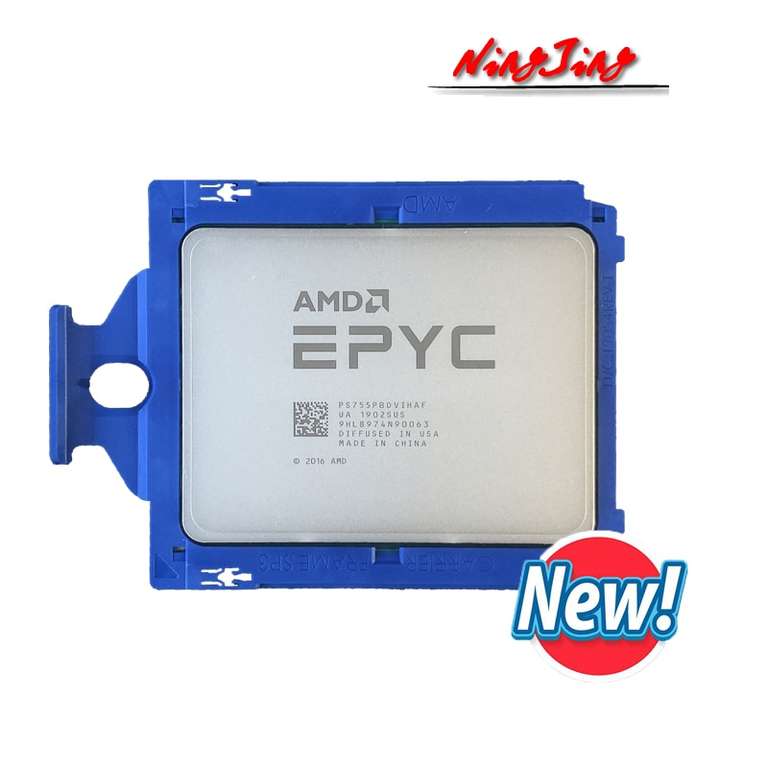 Процессор AMD EPYC 7551P (32 ядра/64 потока, до 3.0 ГГц, SP3, 8-канал. DDR4)