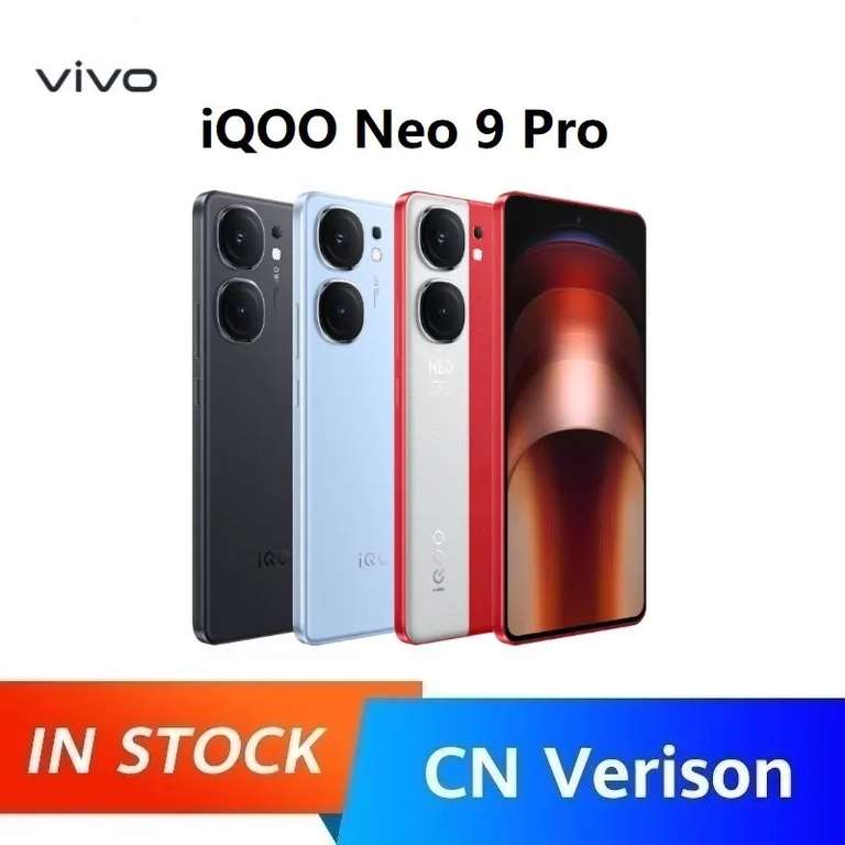 Смартфон IQOO Neo 9 Pro, 12/256 Гб, 3 расцветки (из-за рубежа, цена по OZON карте)