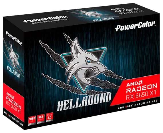 Видеокарта PowerColor Hellhound Radeon RX 6650 XT 8GB (и парочку других)