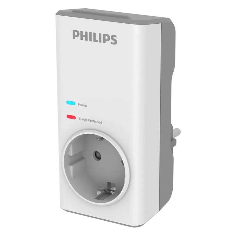 Розетка с защитой от перенапряжения Philips CHP7010W, 1140 Дж