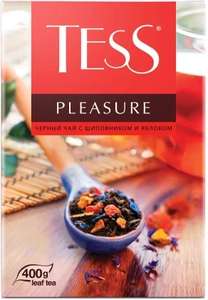 [11.11] Чай листовой черный Tess Pleasure, с шиповником и яблоком, 400 г (337 с озон картой / Я.пэй, Читать описание)