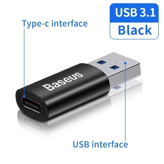 Переходник Baseus USB Type-C -> Type-A (Доставка из РФ)