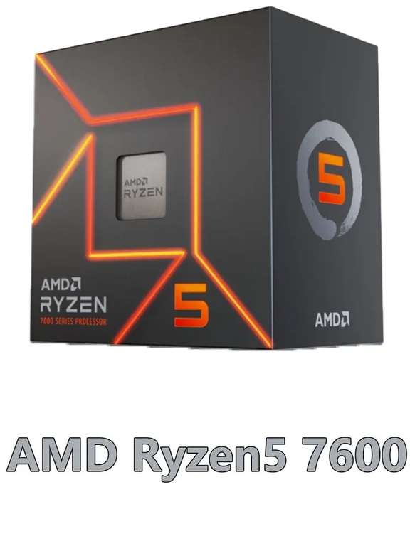 Процессор AMD Ryzen5 7600 BOX (с кулером) цена по ОЗОН.карте