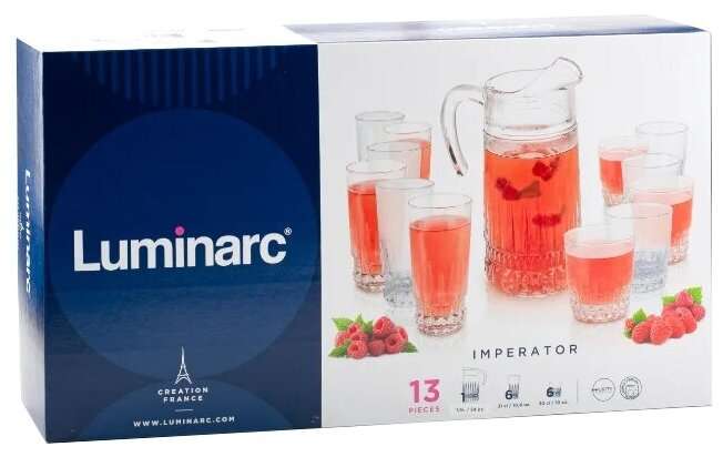Набор посуды для напитков Luminarc Imperator 6 персон 13 предметов