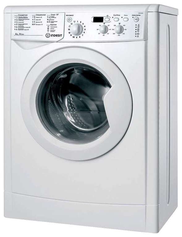 Стиральная машина Indesit IWUD 4085 (CIS) белый (+ возврат баллами 2974)