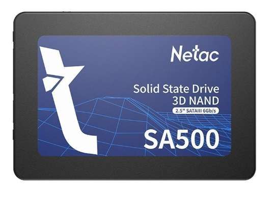 SSD диск Netac SA500 480 ГБ (NT01SA500-480-S3X)