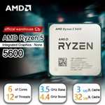 AMD AM4 Ryzen 5 5600 6/12 ядер 4400 MHz 32 Mb L3 cache