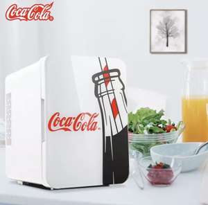 Мини холодильник Coca Cola, белый (автохолодильник)