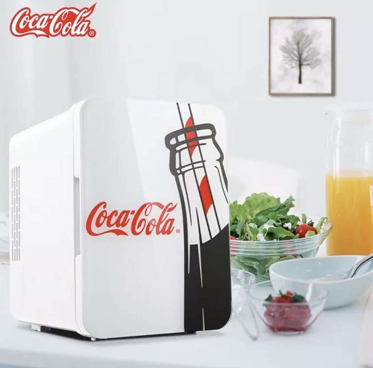  холодильник Coca Cola, белый (автохолодильник)