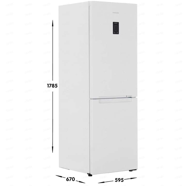 Холодильник с морозильником Samsung RB30A32N0WW белый