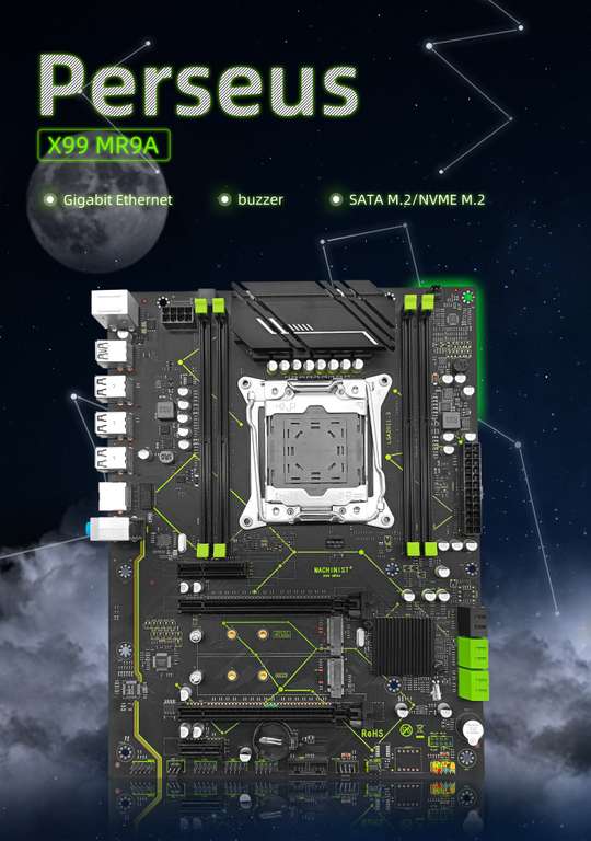 Комплект Материнская плата Кит MB X99 + Процессор Intel Xeon E5 2666 V3 16 Gb DDR4 ECC