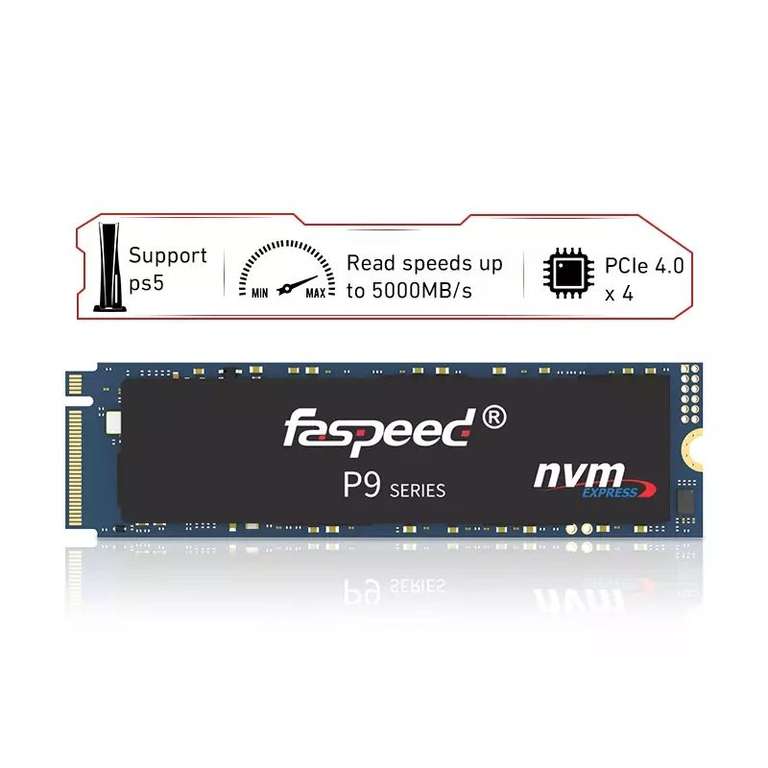 Накопитель NVME Faspeed 1TB PCIE 4.0 (5000MB/s)
