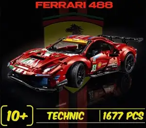 Конструктор Техник набор "Ferrari 488 GTE" 1677 деталей (цена с ozon картой)