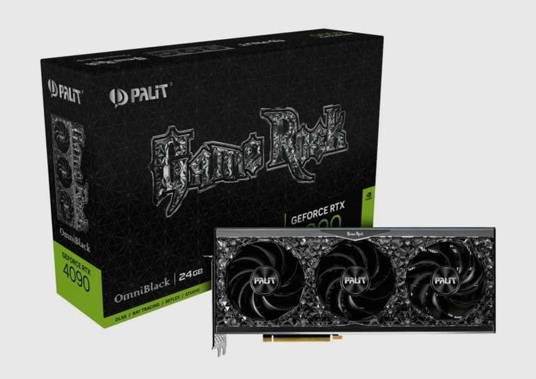 Видеокарта Palit GeForce RTX 4090 GameRock OmniBlack 24 ГБ (при оплате картой OZON)
