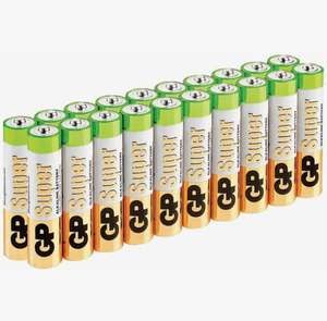 Батарейка GP Super Alkaline AA, в упаковке: 20 шт