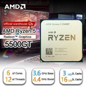 Процессор AMD AM4 Ryzen 5 5500GT 6/12 cores 4400 MHz + Radeon Vega 7 Graphics