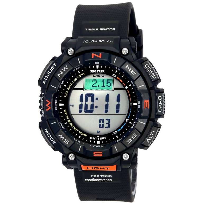 Мужские часы Casio Protrek Digital с солнечной батареей (PRG-340-1, PRG340-1, 100M)