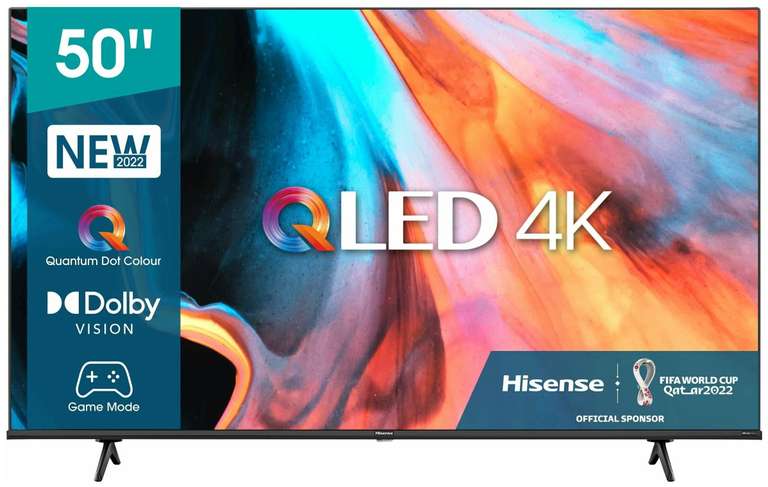 4K Телевизор 50" Hisense 50E7HQ QLED, 3840x2160, Smart TV черный