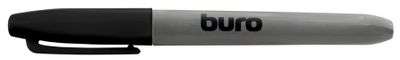 Маркер перманентный Buro 2.5 мм, пулевидный пишущий наконечник, черный 12 шт.
