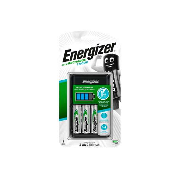 Зарядное устройство Energizer 1 Hour Charger + 4xAA, 2300mAh (только самовывоз, можно списать баллы)